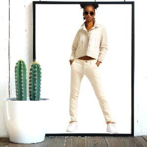 Dittos Straight White Jeans, Size 25  (29"x 29.5")